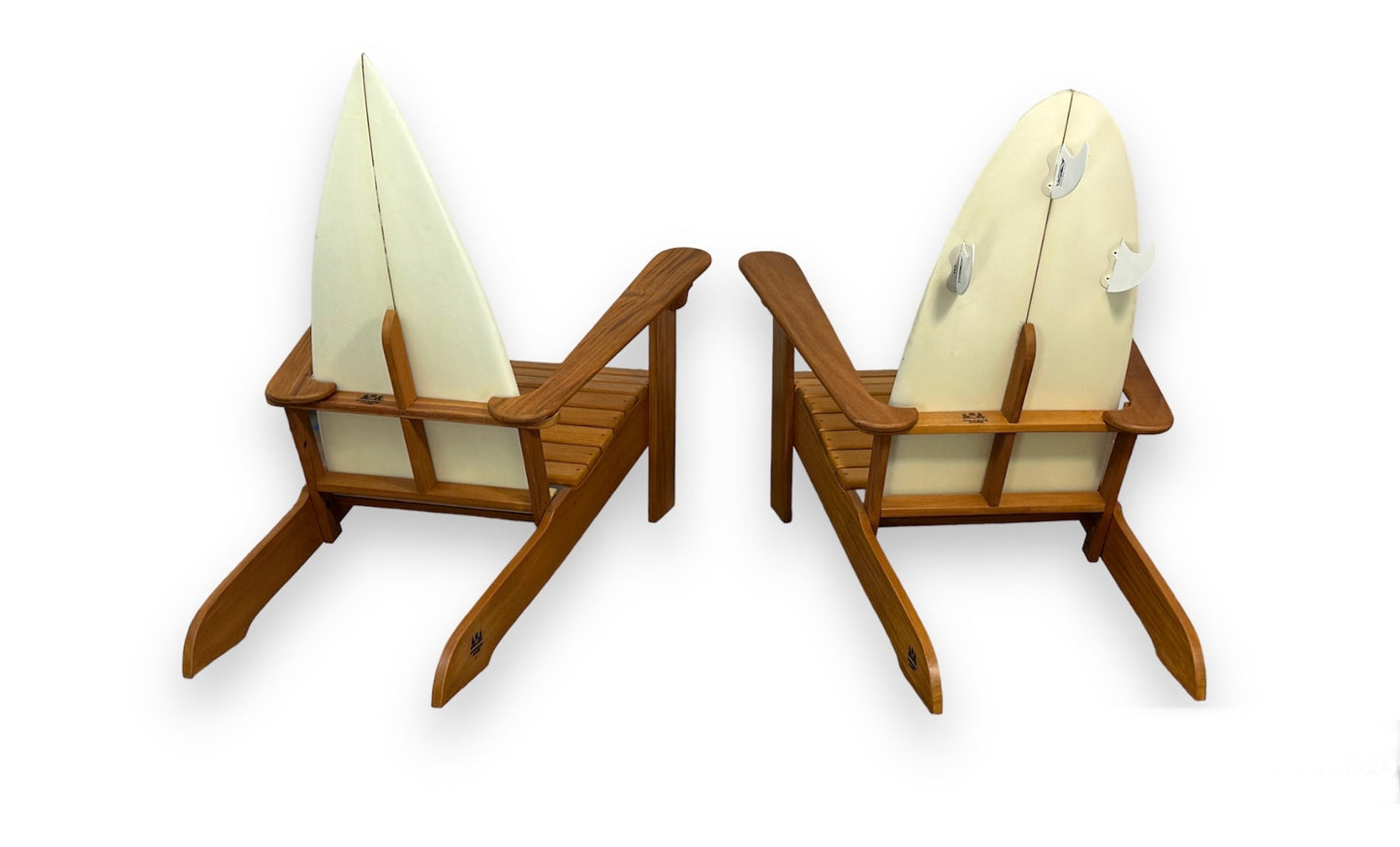 "White Fin" – Mahogany Set of 2