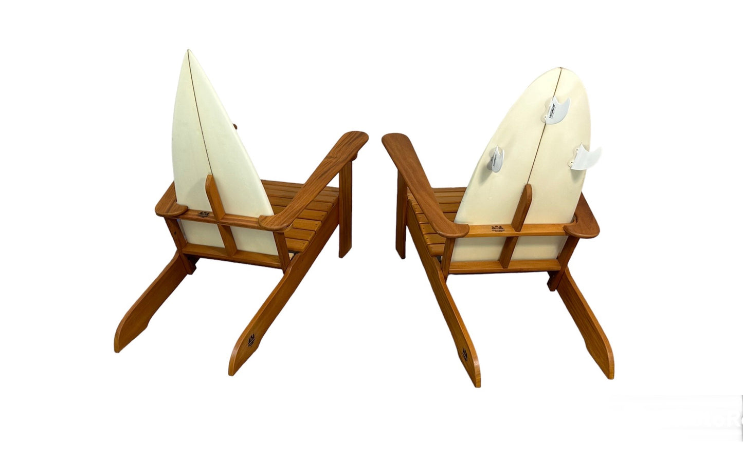 "White Fin" – Mahogany Set of 2