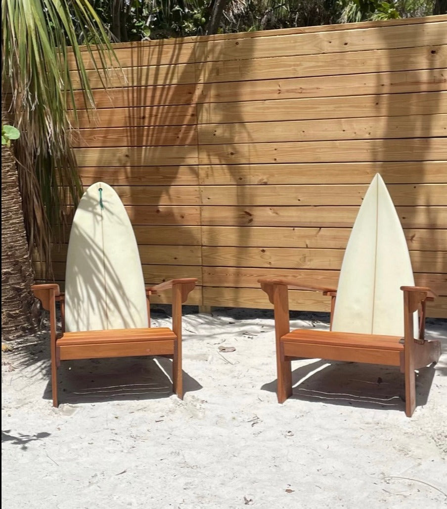 "White Fin" – Mahogany Set of 2