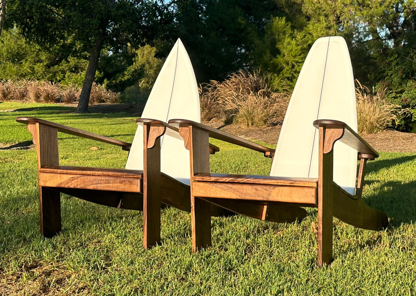 Surfboard-Backed Outdoor Seating