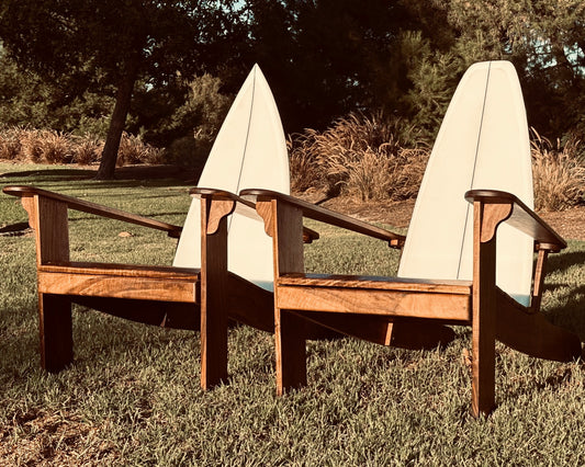 Surfboard-Backed Outdoor Seating