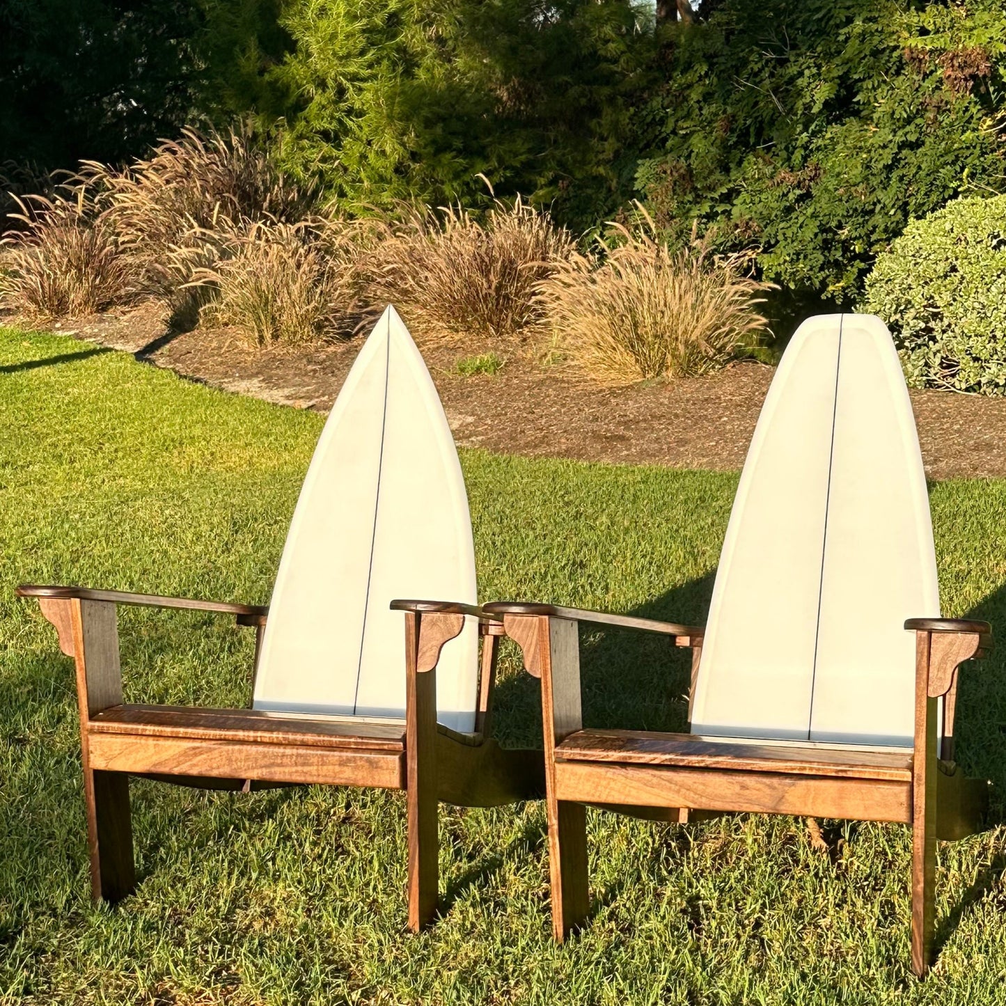 Surfboard-Backed Outdoor Seating