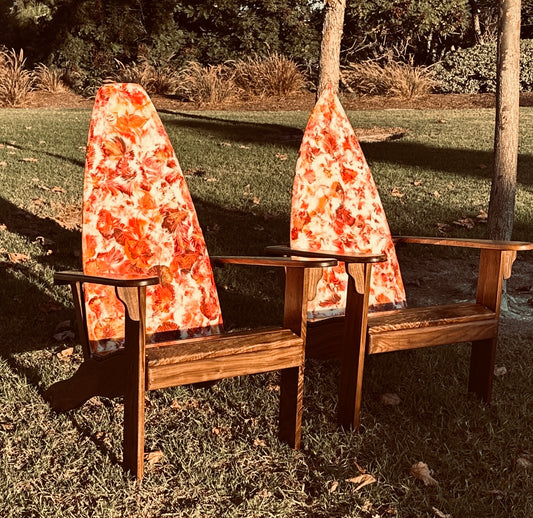 "Warm Fall Walnut" – Cozy Single Chair