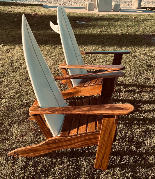 White fin. MEDIUM. WALNUT set of 2