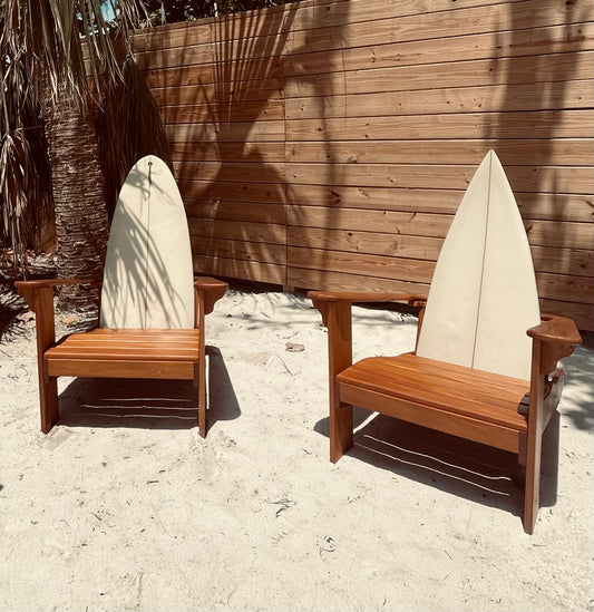 "White Fin" – Mahogany Set of 2