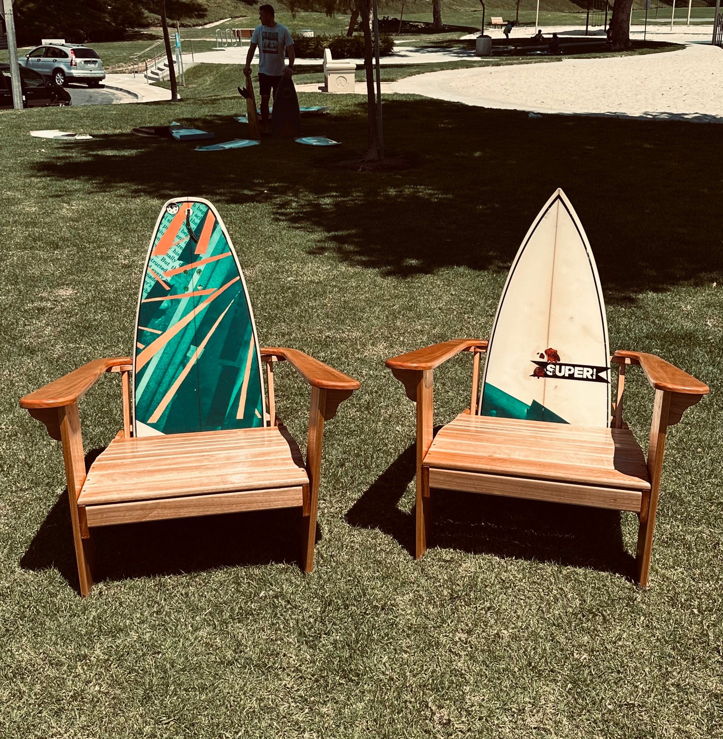 "SuperBrand" – Pair in Premium Red Grandis Wood