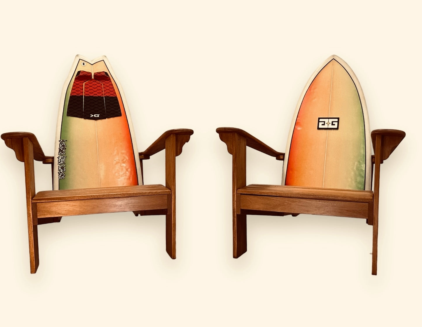 FREE SAME-DAY LOCAL DELIVERY!!! "Golden Shine." Mahogany. Set of 2