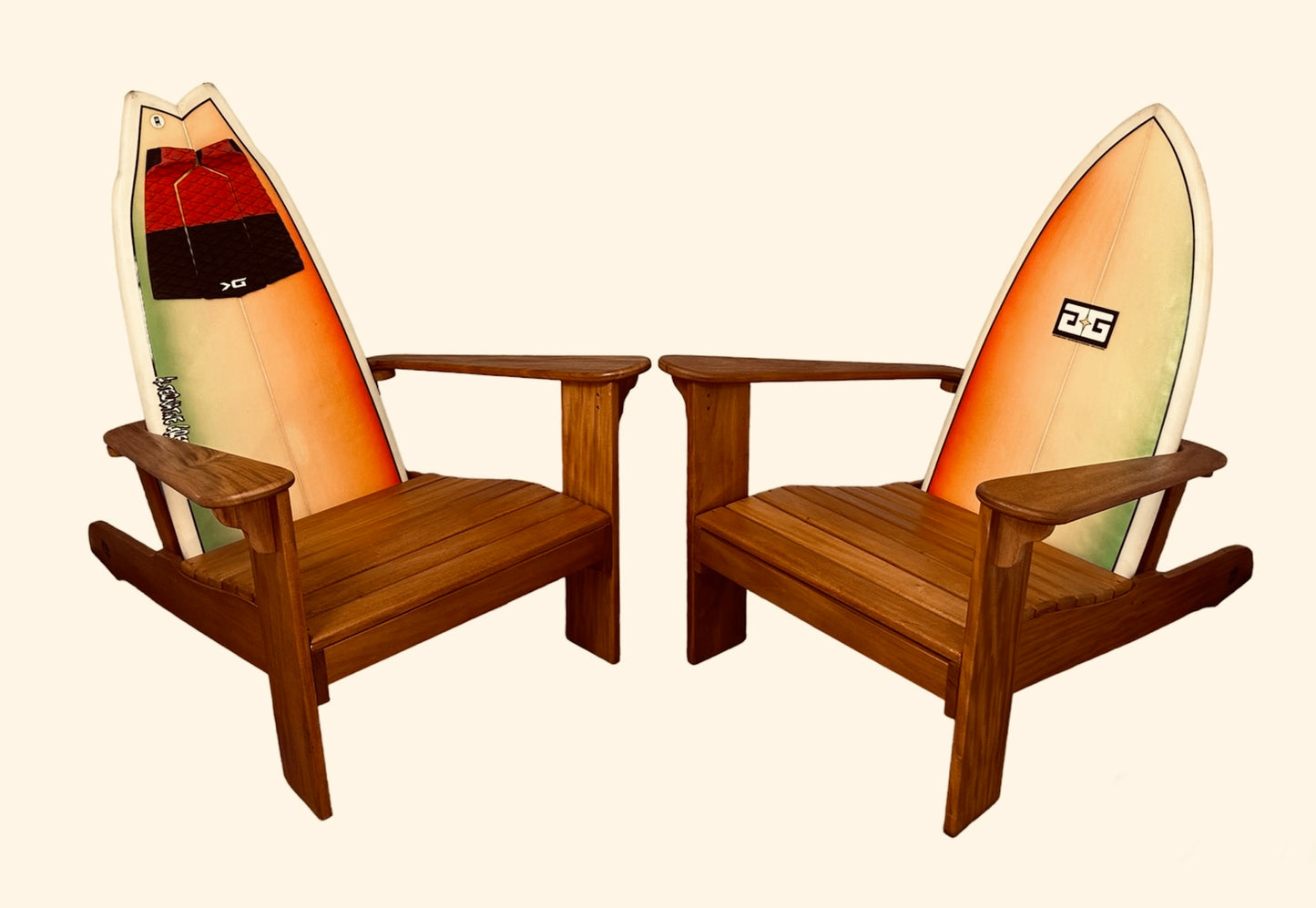 FREE SAME-DAY LOCAL DELIVERY!!! "Golden Shine." Mahogany. Set of 2