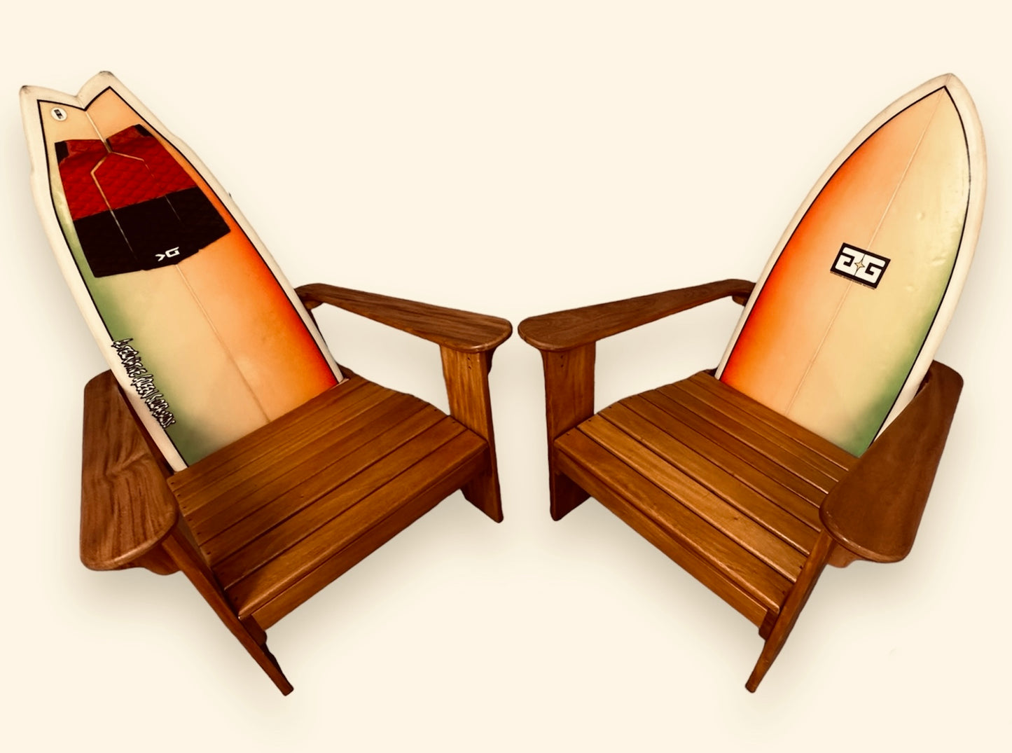 FREE SAME-DAY LOCAL DELIVERY!!! "Golden Shine." Mahogany. Set of 2