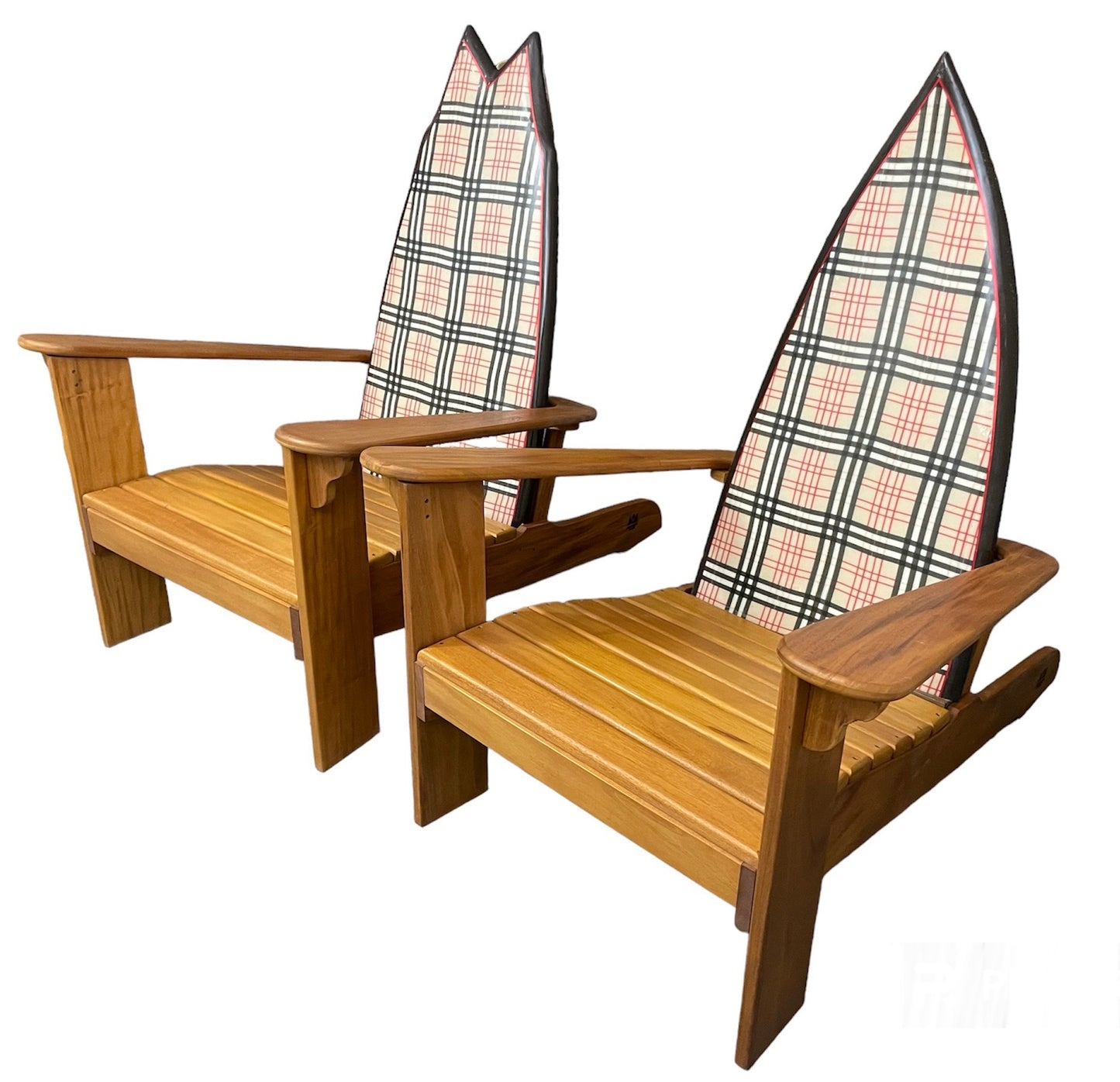 Checkered Mahogany Set of 2 – FREE SAME-DAY LOCAL DELIVERY!!!