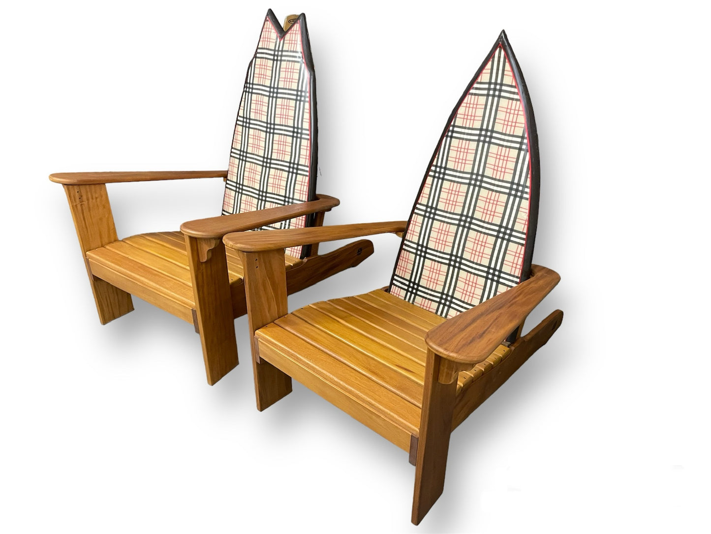 Checkered Mahogany Set of 2 – FREE SAME-DAY LOCAL DELIVERY!!!