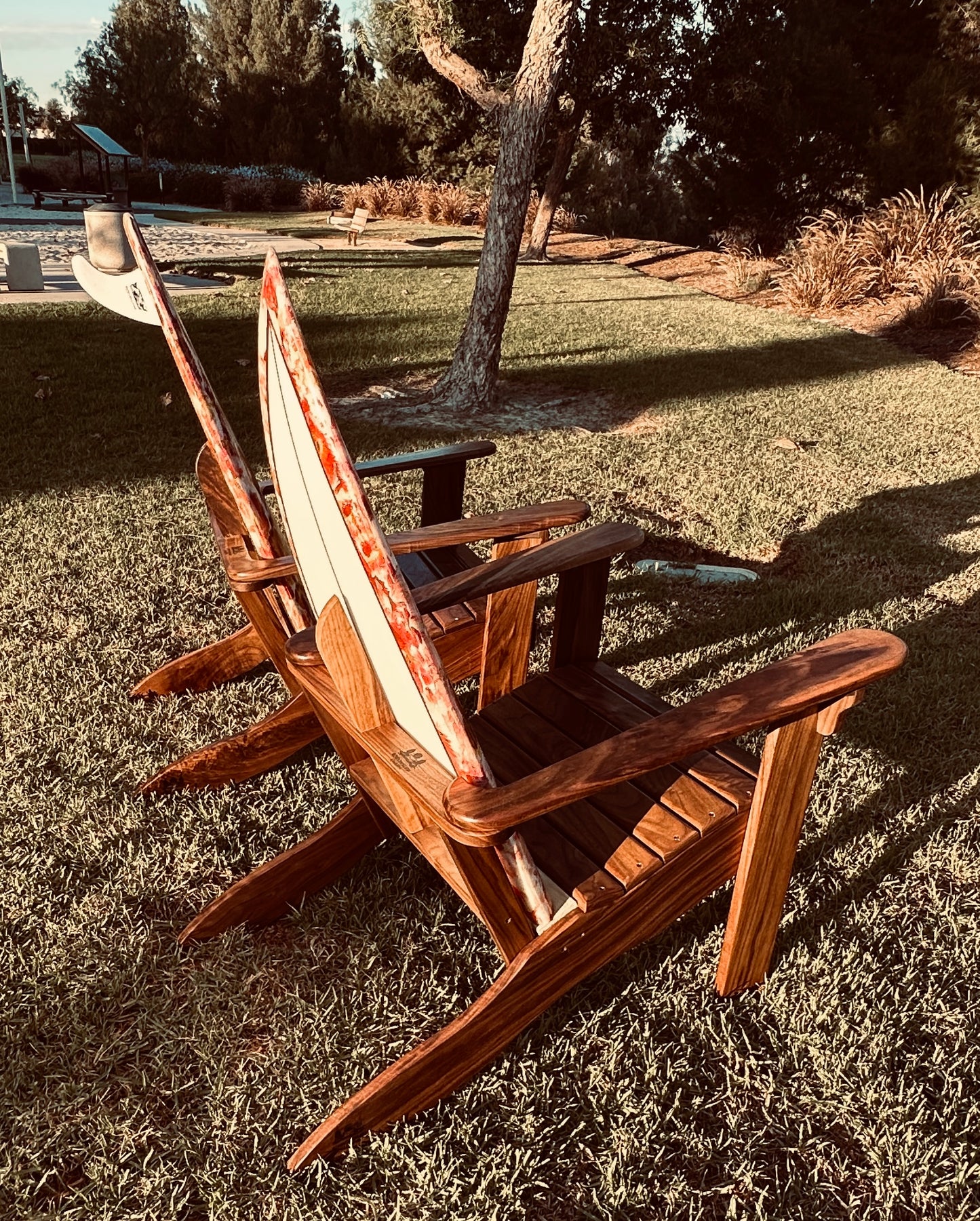 "Warm Fall Walnut" – Cozy Single Chair