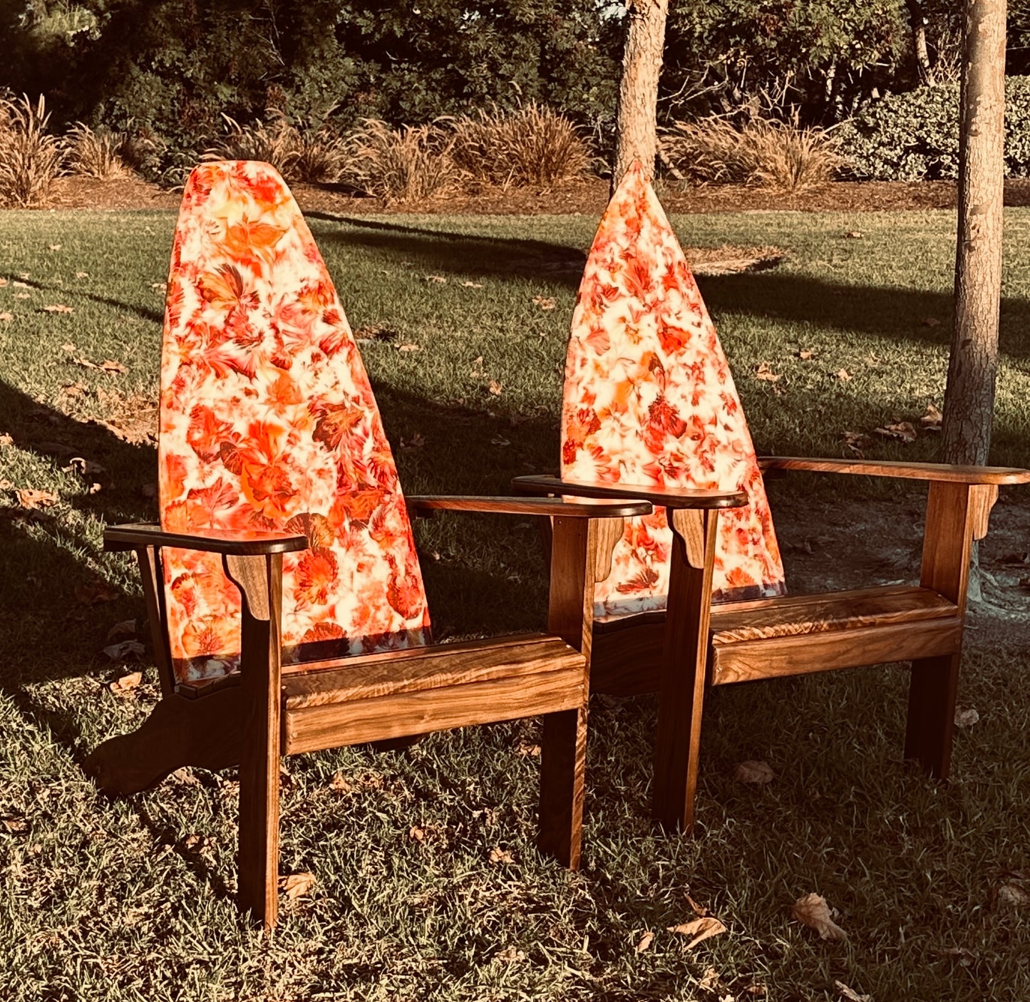"Warm Fall Walnut" – Cozy Single Chair