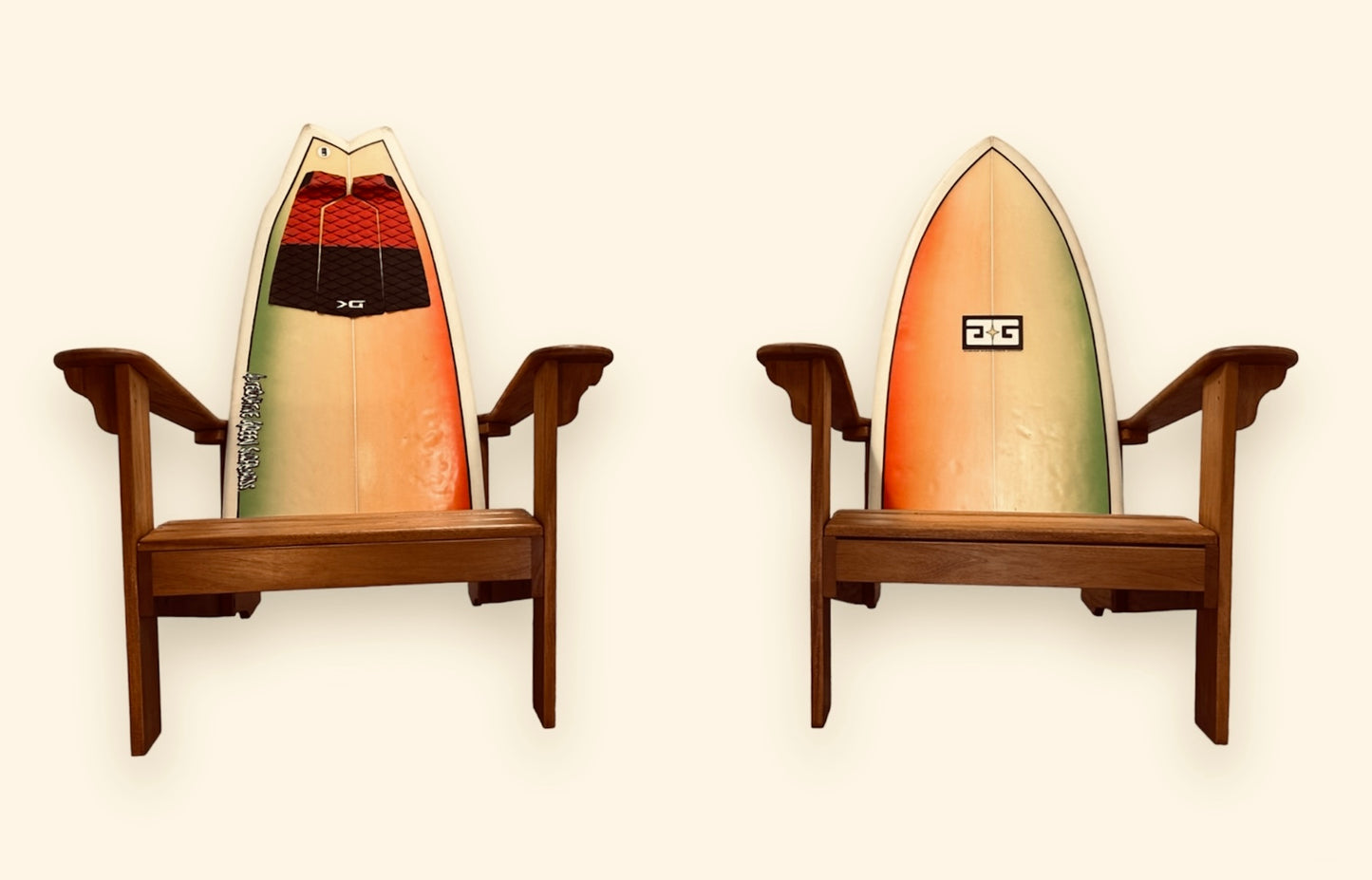 FREE SAME-DAY LOCAL DELIVERY!!! "Golden Shine." Mahogany. Set of 2