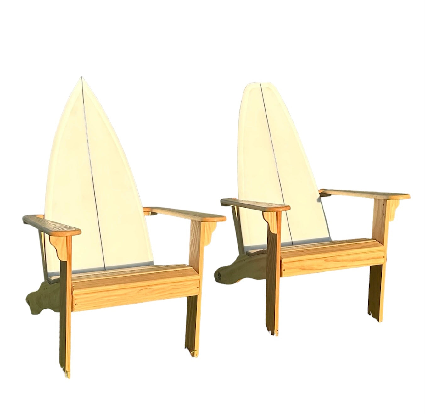 Chic White Fin – Medium Set of 2 Chairs