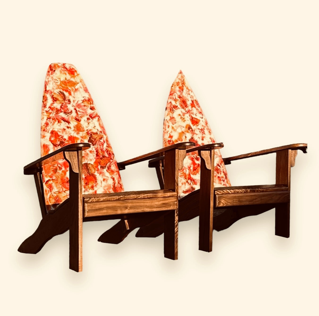 "Warm Fall Walnut" – Cozy Single Chair